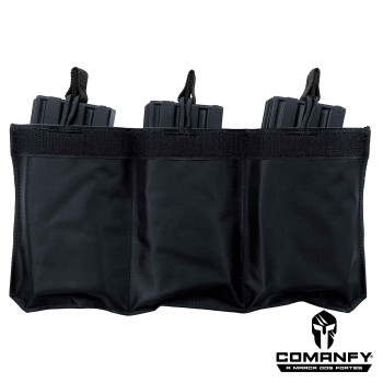 PORTA CARREGADOR FZ 5.56 TRIPLO CANGURU - FITA DETALHE PRETO PORTA CARREGADOR FZ 5.56 TRIPLO CANGURU - FITA DETALHE PRETO