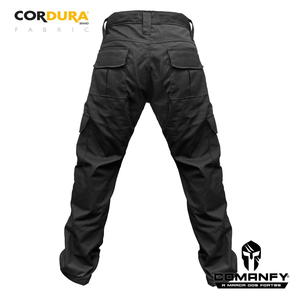 CALÇA TÁTICA EM CORDURA 500D - PRETO