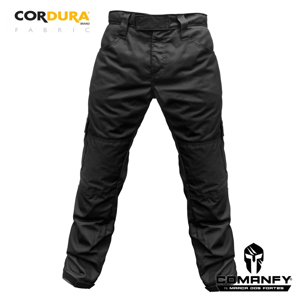 CALÇA TÁTICA EM CORDURA 500D - PRETO