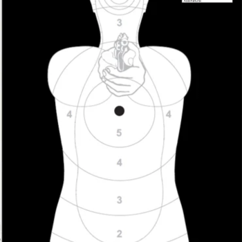 ALVO DE TIRO SILHUETA HUMANOIDE COMANFY - 25 UNIDADES