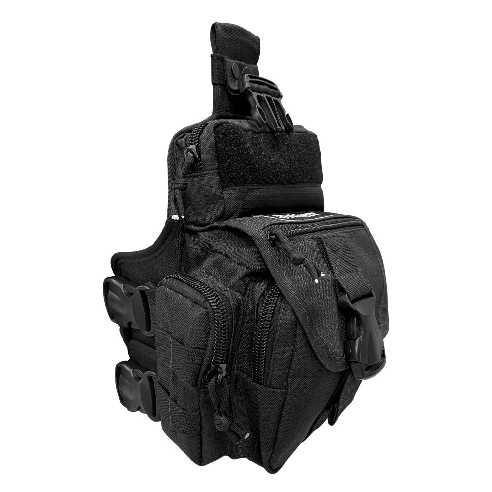 BORNAL DE PERNA COMANFY PREDADOR EM CORDURA 1000D - PRETO