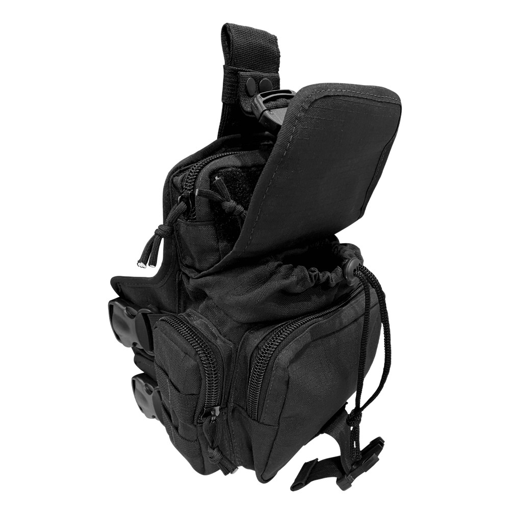 BORNAL DE PERNA COMANFY PREDADOR EM CORDURA 1000D - PRETO