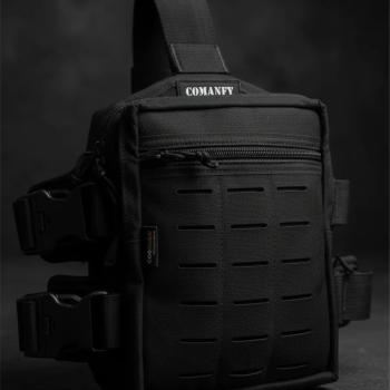BORNAL DE PERNA COMANFY® TR02 LASER CUT - PRETO